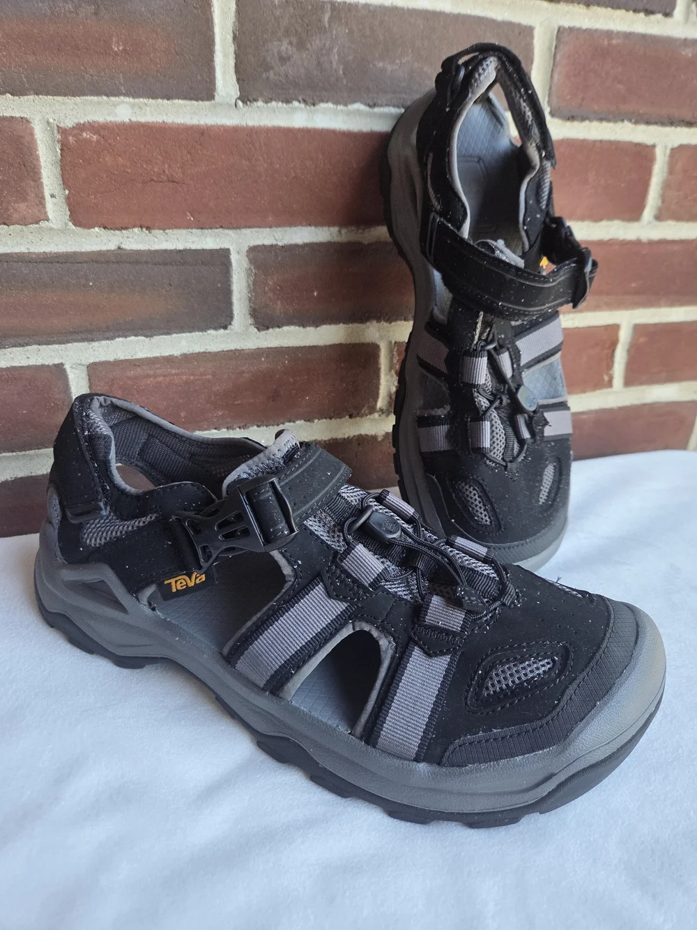 Teva Men’s Sport Hiking Water Sandals Black Gray US 11.5 UK 10.5 EU 45
